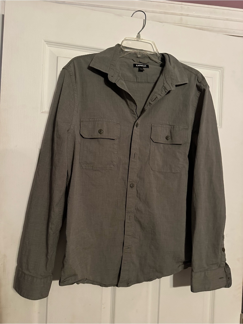 Express Lightweight Men’s Shirt Jacket in Gray